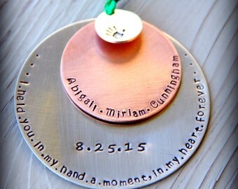 Miscarriage Keepsake - Miscarriage Ornament - Stillbirth Gift - Baby Loss Ornament - Grandparent Loss Ornament- Remembrance Gift -