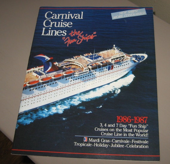 1986-1987 Carnival Cruise Lines the Fun Ship Catalog by ninadano