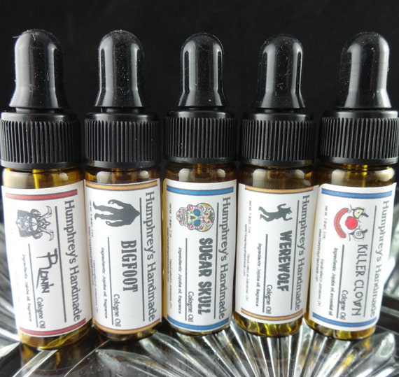PICK ANY FIVE Jojoba Cologne Oils Try 5 Fragrances Scented
