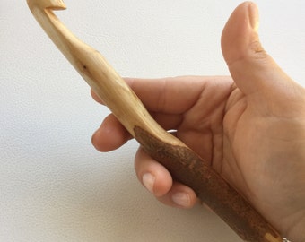 Handmade , handcarved wooden crochet hooks made to order from australian tree twigs ***There are many hooks ready to ship NOW***