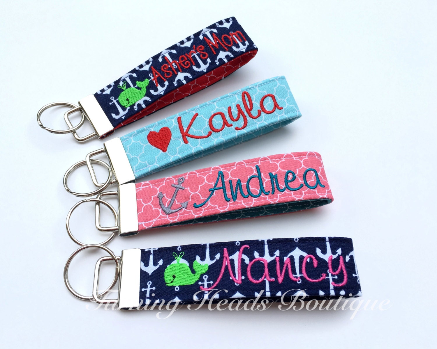 Personalized Keychain / Design your own Monogrammed Key Fob