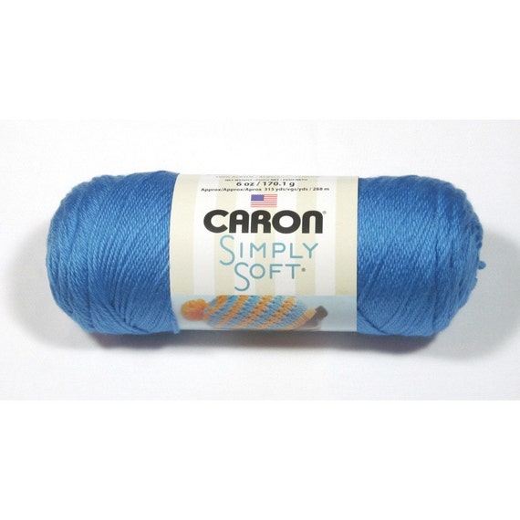 Caron Simply Soft Yarn Cobalt Blue 6oz By Elizabethleighcreati