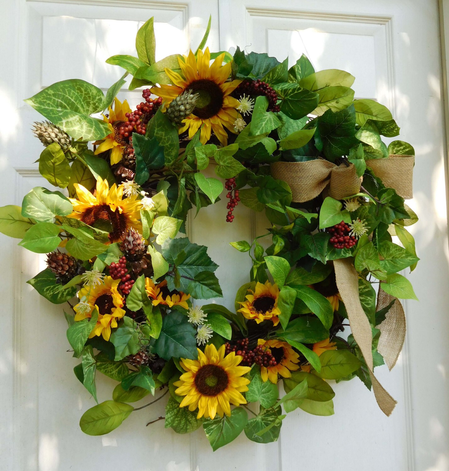 Summer Wreath Outdoor Wreath Wreath Summer Door by forevermore1