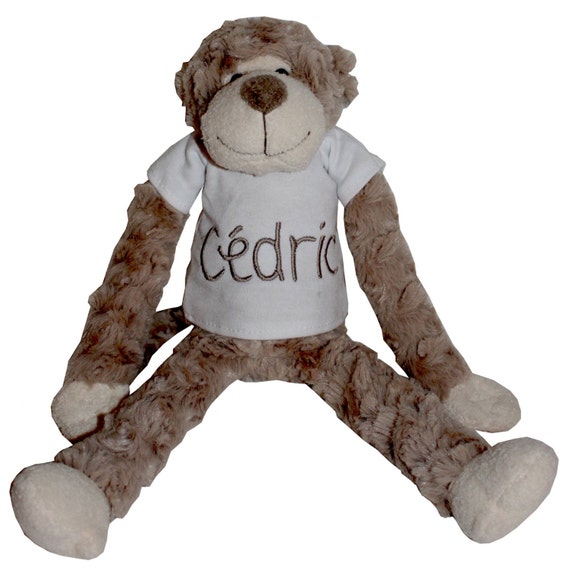personalised monkey stuffed animal baby teddy name by personalised monkey stuffed animal baby teddy name by