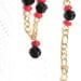 18K GOLD FILLED RED FIGA BRACELET ADULT 7.25"/PULSERA AZABACHE
