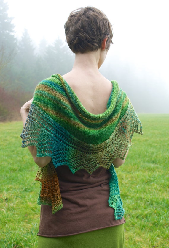 Sunlight on the Forest Floor Lace Shawl PDF Knitting Pattern from ...