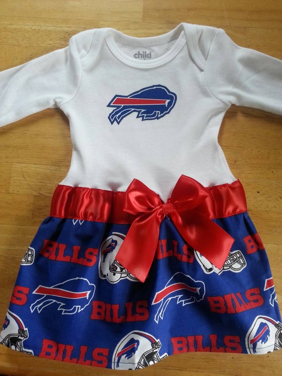 Buffalo Bills inspired baby girl outfitl