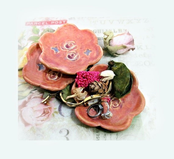 ceramic Plate Ceramic Candle Plate Potpourri Dish or Candy