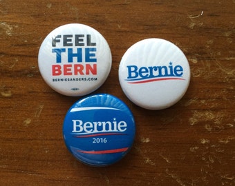 Bernie Sanders Chub Pack - Set of 3 Bernie Sanders 1" Pin Back Buttons