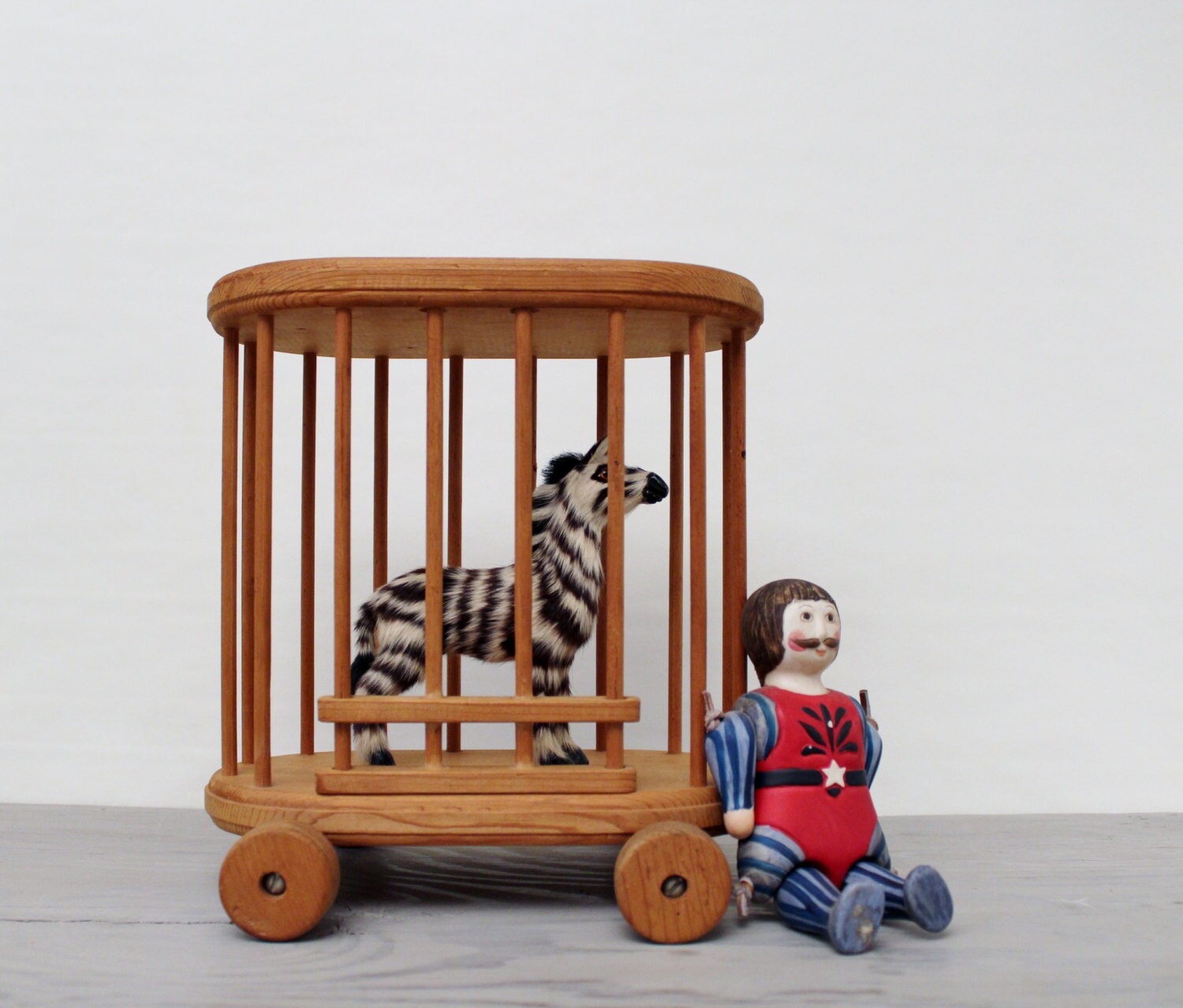 wooden circus wagon