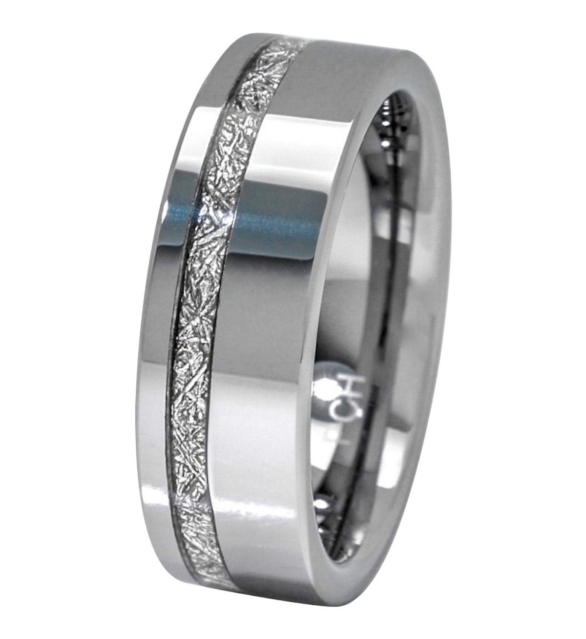 Solid Titanium Black Ring Brushed Men's Wedding Band ...