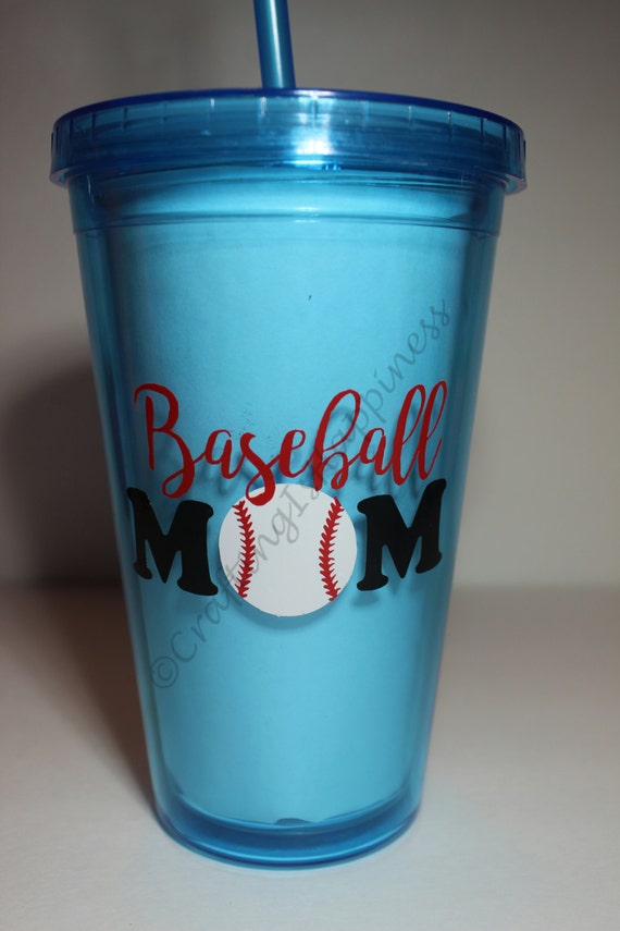 Baseball Mom Tumbler Sports Cup Personalized Vinyl