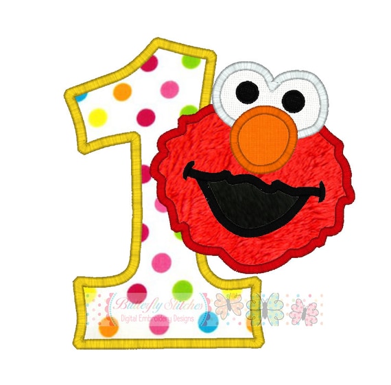 Elmo 2 Digital Machine Appliqué Embroidery Design