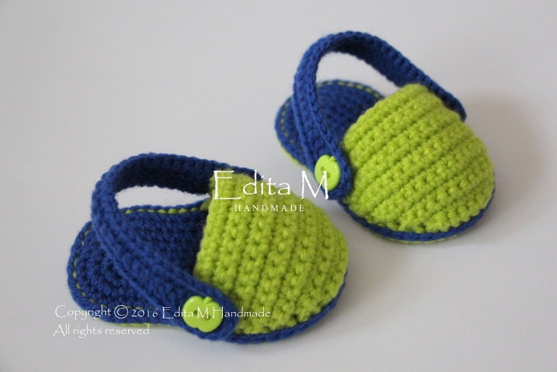 Sale. Crochet baby sandals baby slippers summer shoes flip