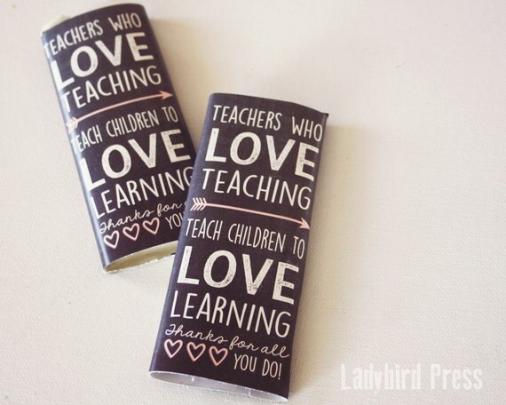 INSTANT DOWNLOAD Printable Teacher gift wrapper Teacher