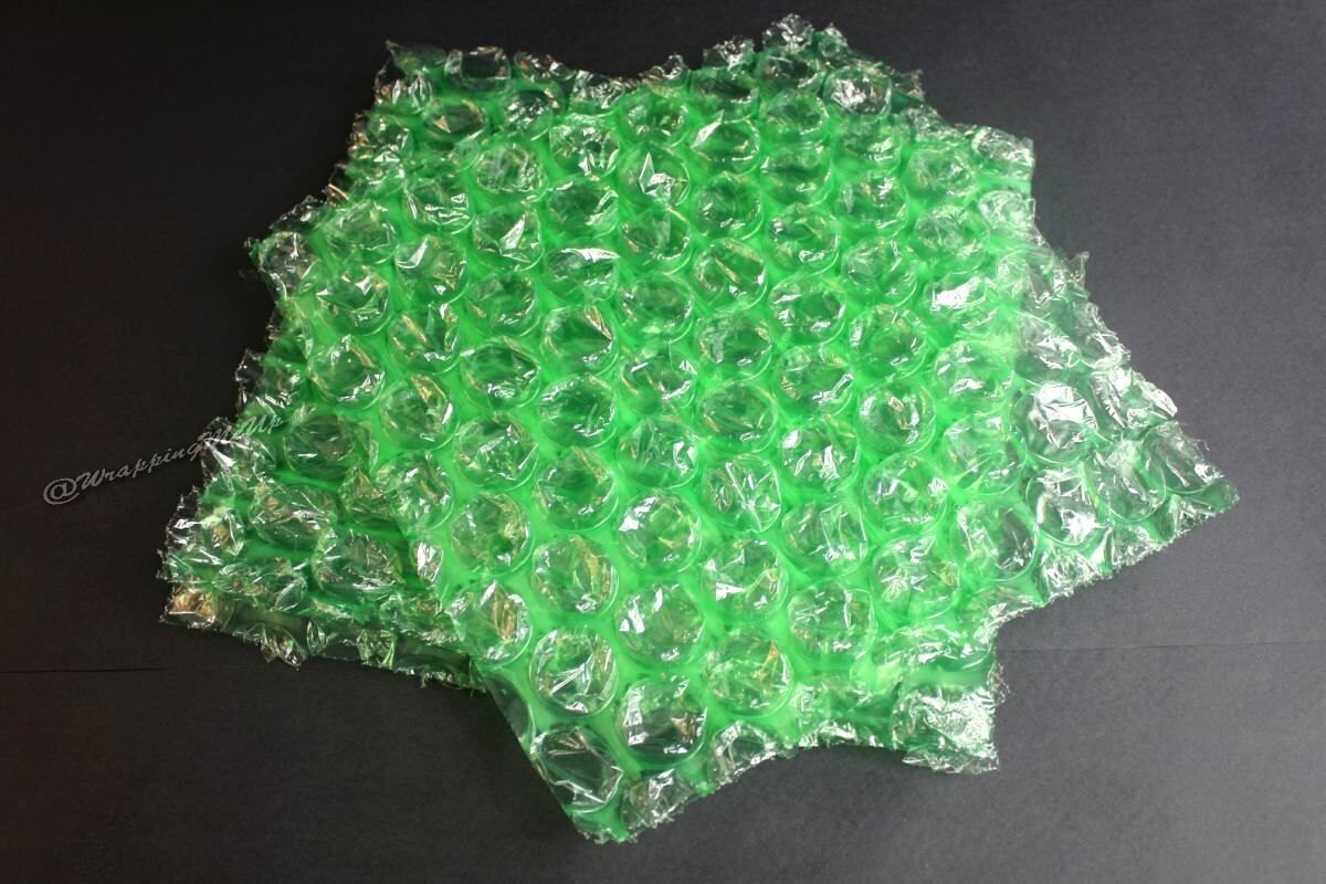 40'x12 1/2 Green 100 Recycled Bubble_Wrap
