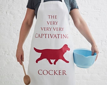 Spaniel Apron - Kitchen Apron - Baking Apron - Work Apron - Baking Gifts - Womens Aprons - Mens Apron - Kitchen Gifts - New Home Gift