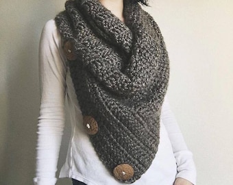 Oversized Cowl Crochet Pattern / Scarf / Handmade