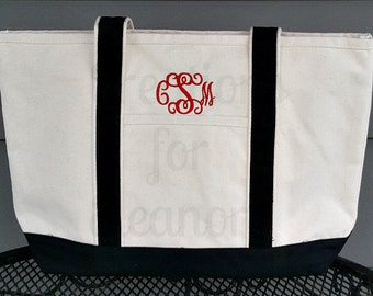 Monogrammed Tote Bag, Monogrammed Beach Bag, Monogrammed Beach Tote, Monogrammed Luggage, Monogrammed Bag, Monogrammed Tote, Bridesmaid Gift