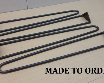hairpin legs, 1/2" round solid, table legs, steel legs, steel table legs