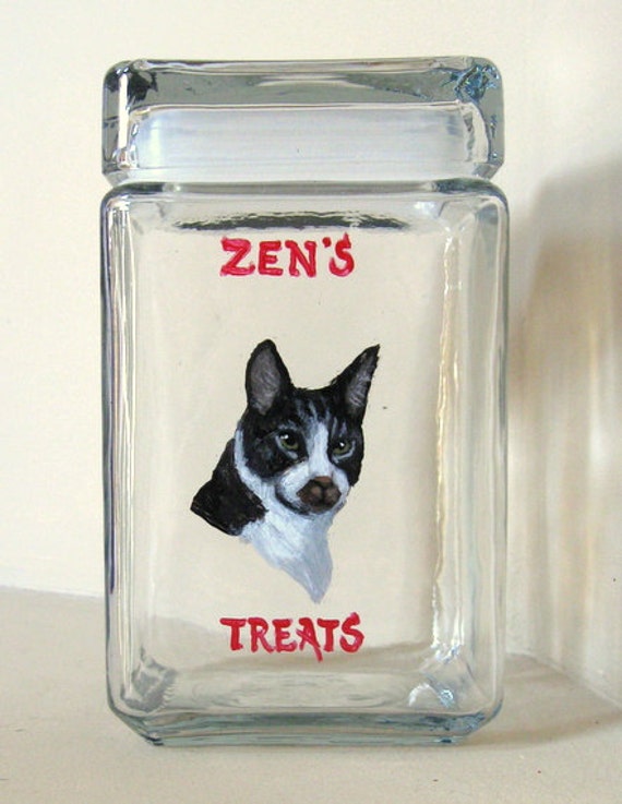 Cat Treat Jar Pet Storage Personalized Pet Decorative Jar