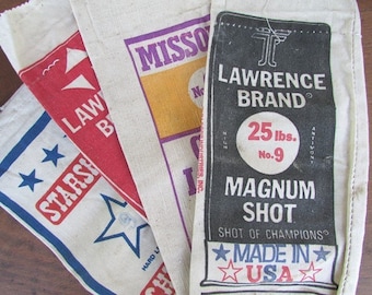 ONE Canvas Shot Bag Vintage Lead Shot