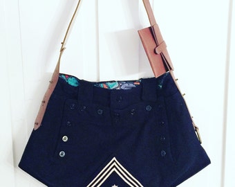 Messenger Bag, Messenger Bag For Women, Vintage Messenger Bag, Upcycled Recycled Repurposed, Crossbody Bag, Women Handbag,