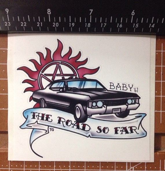 Baby 67 Impala Tattoo Inspires Supernatual Decal Sticker The Baby 67 Impala Tattoo Inspires Supernatual Decal Sticker The