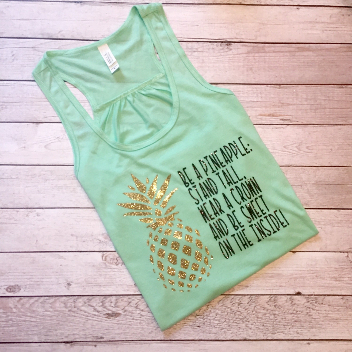 Custom glitter vinyl tank top glitter workout top sparkly
