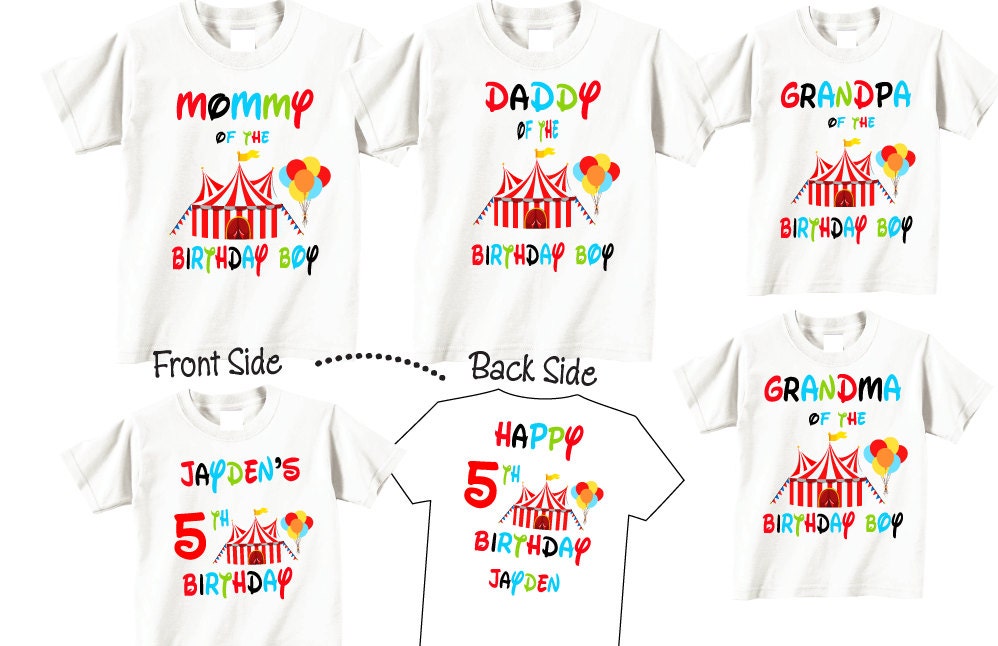 Family Birthday Shirts Birthday Boy Birthday Shirt Set for