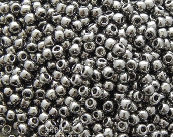 15/0 Toho Nickel Plated Seed Beads - 5 grams - Color 15-711 -4517- Nickel 15/0 Toho Seed Beads