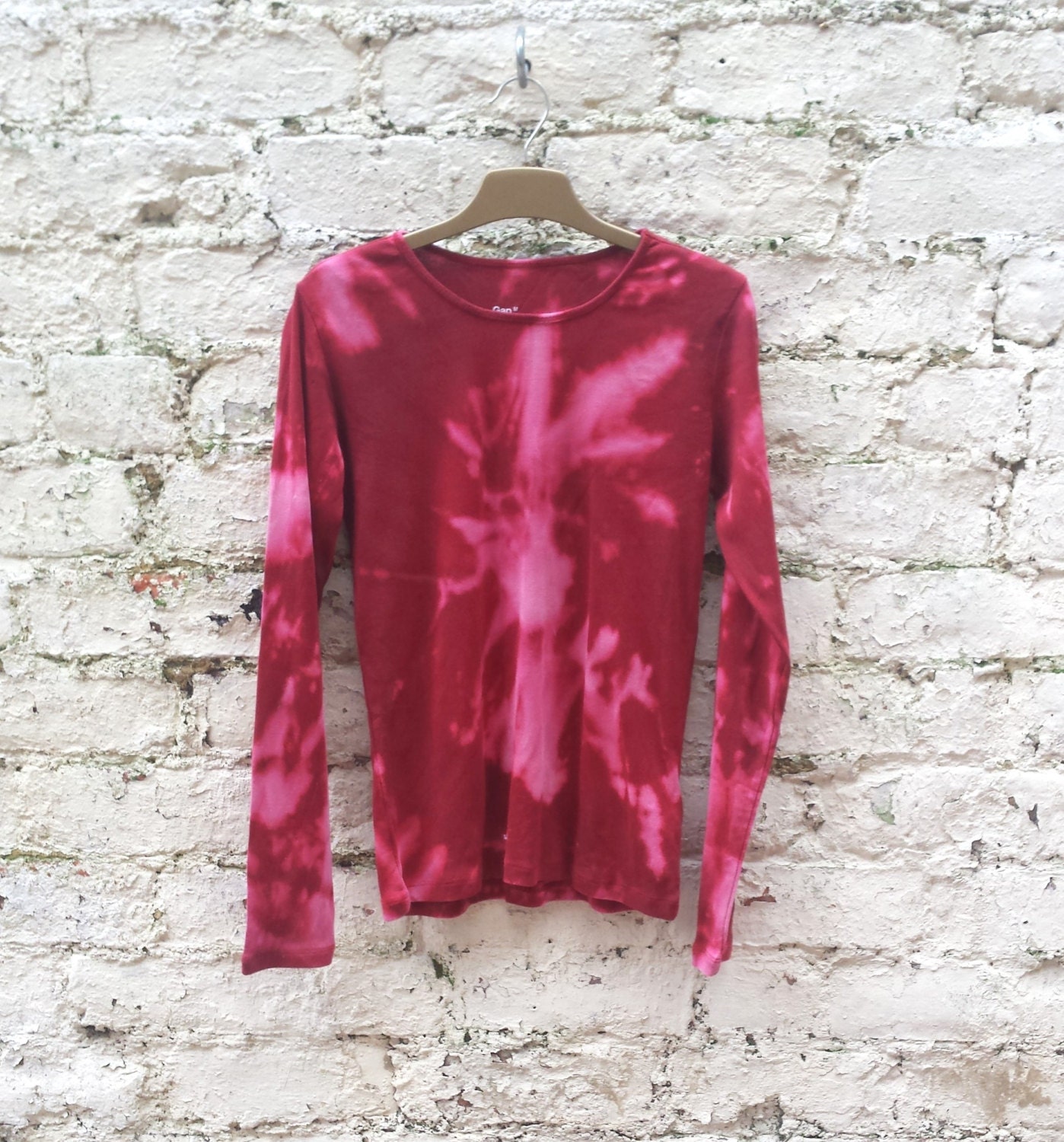 Tie Dye Shirt Red to fit UK size 8 or US size 4 Festival