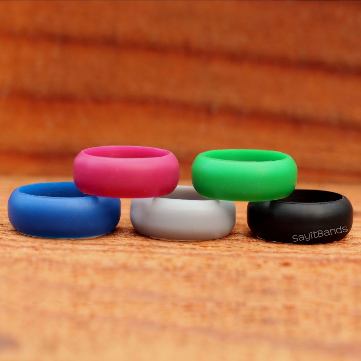 Men's Silicone Ring with Custom Inside Text by kapicka on Etsy