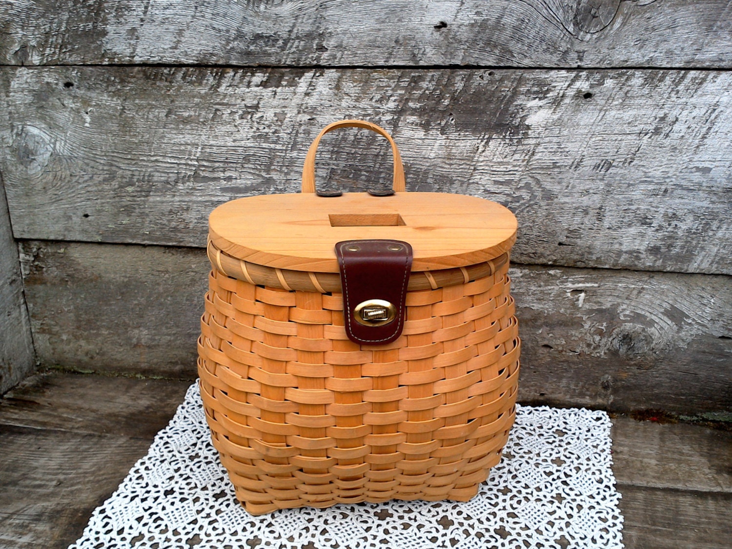 Creel Fishing Basket Fishing Decor Large Storage Fishing