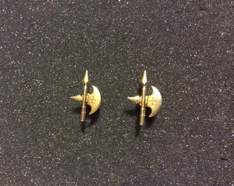Boutons De Manchette Hickok USA - Initiale/lettre T - Silvertone Et Goldstone - Occasion En Bon état
