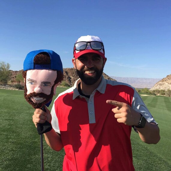 GOLF club headcover Custom portrait golf by Puppetsinabag