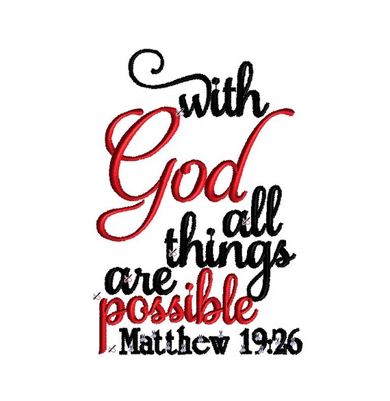 With God All Things are Possible Machine by AProverbs31Wife