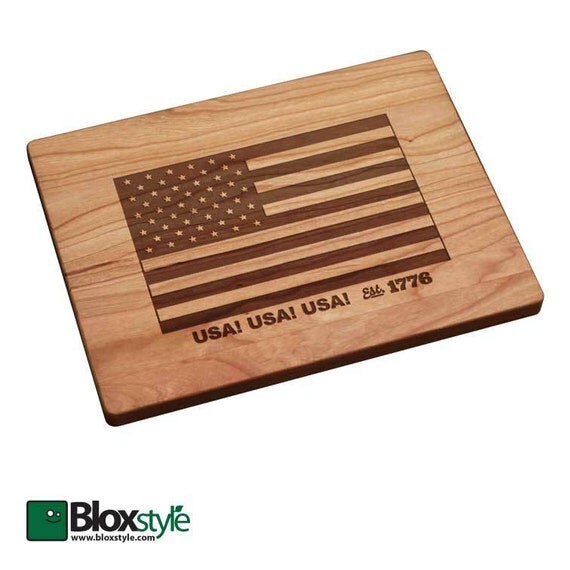 American Flag Cutting Board Usa Design Personalized T 4298