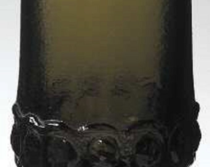Vintage Franciscan Crystal Ice Tea Glasses, Madeira Glass Goblet, Olive Green