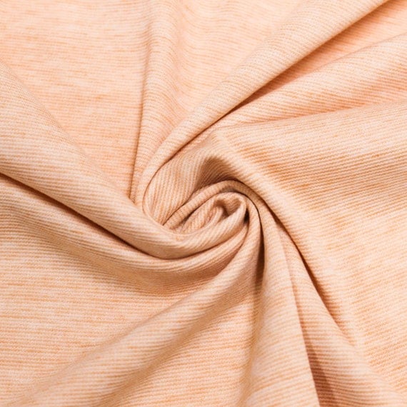 Orange Chambray Ponte Roma Fabric knit fabric Ponte di Roma