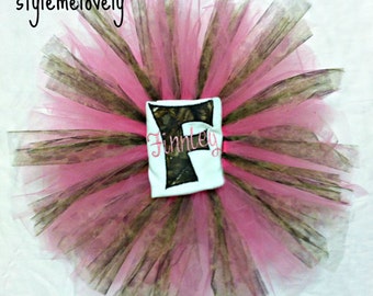 Items similar to Camo Tutu  For Your Little Girly Tomboy 