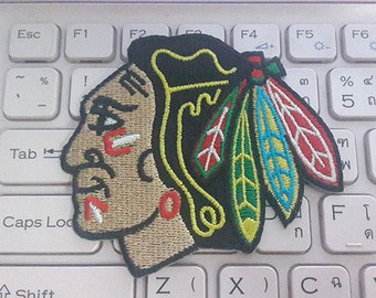 Chicago Blackhawks Applique Embroidered Iron on Patch