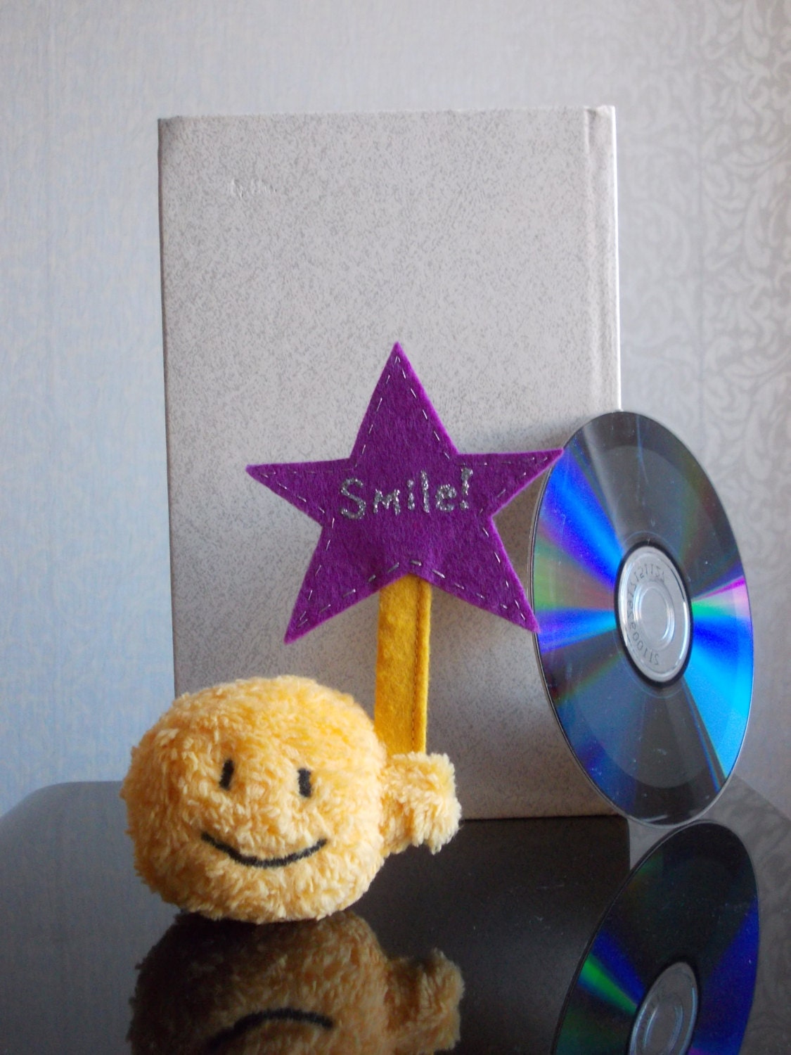 tiny Smiley face smiley face plush toy stuffed by PillowsRollanda