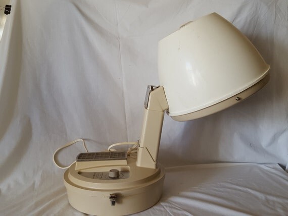 GE Portable Electric Professional Hair Dryer in tan and white