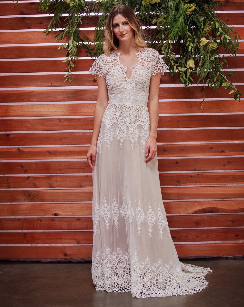 Wedding Bohemian Wedding Dress azalea lace bohemian wedding dress cotton with open