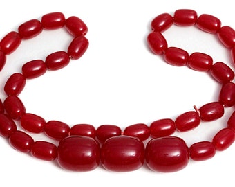 Cherry Amber Necklace Bakelite Beads long Jewelry huge Necklaces Stone Jewellery 60s Vintage Bead Shop Big Amber genuine Graduated Jewelers