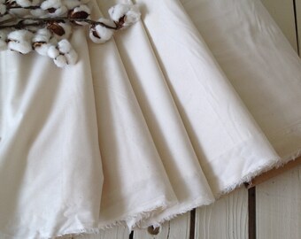 SALE Muslin Fabric Unbleached 36" By The Yard Sewing Supply Quilting Fat Quarters Quilt Backing by picadillymarket