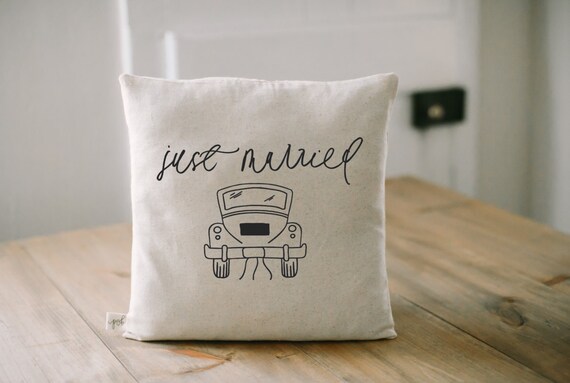 Just married pillow