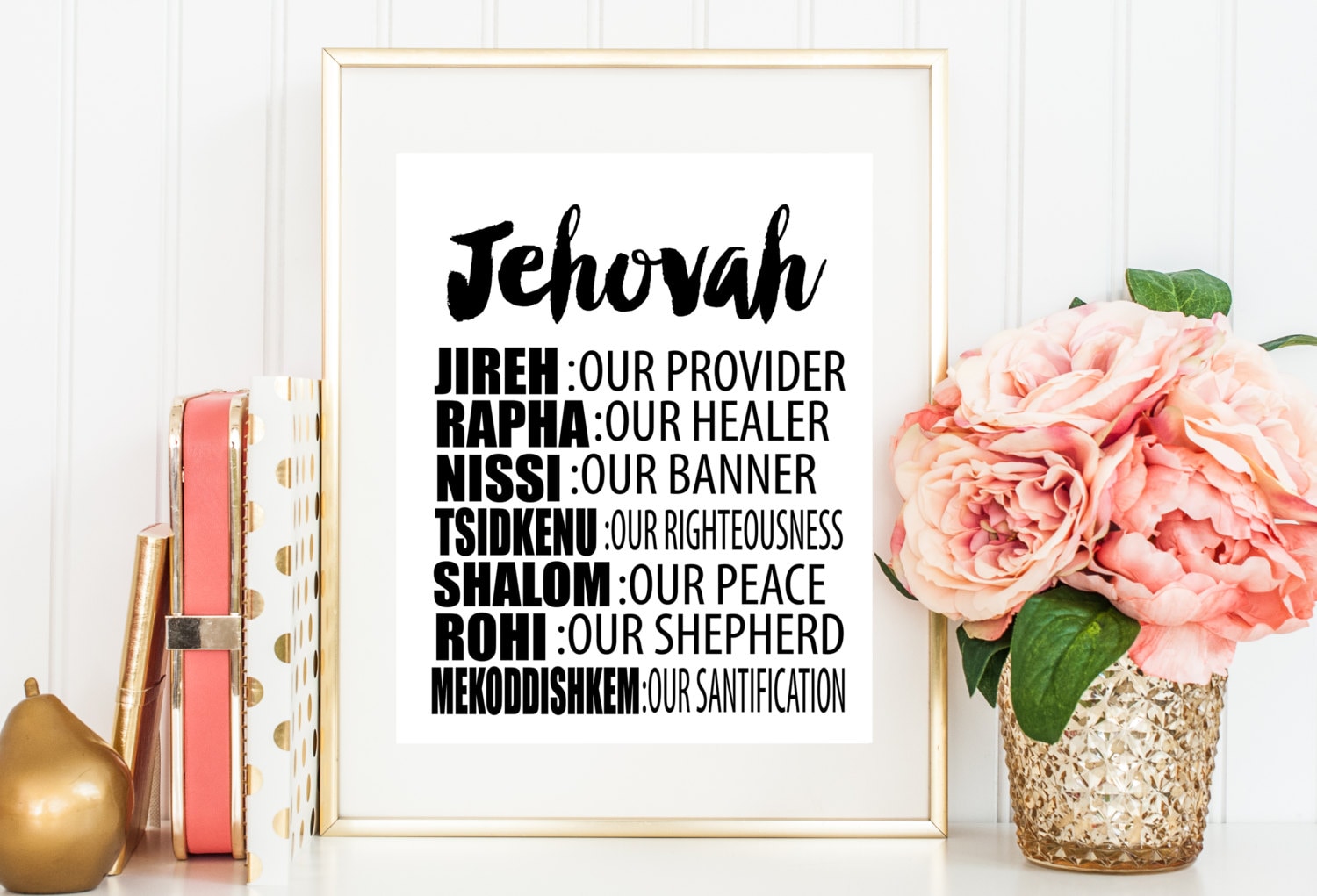 Names of God print Jehovah printable Names of God by EllieDeer