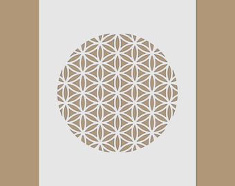 The Flower of Life - Sacred Geometry Stencil